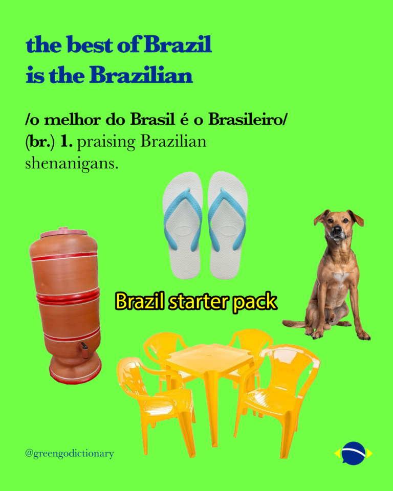 Cópia de Greengo Dictionary (2) participa da exposição com uma série de verbetes que tensionam a literalidade da língua portuguesa e sua tradução para o inglês